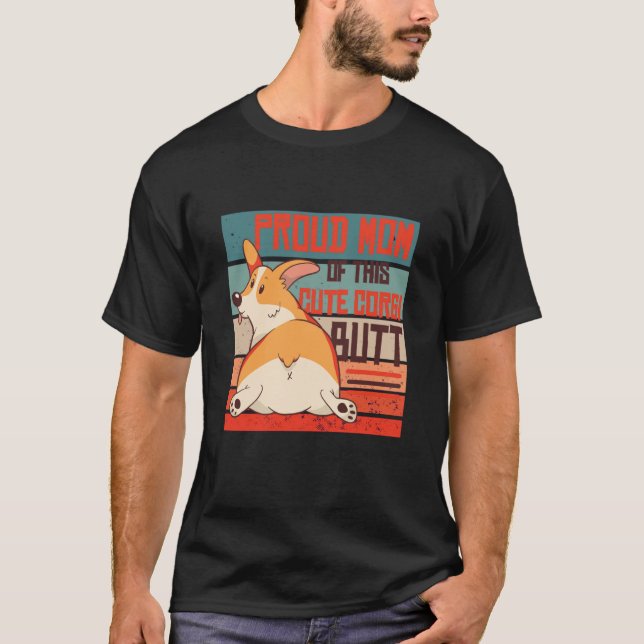 Proud Mom of this Cute Corgi Butt T Shirt (Framsida)