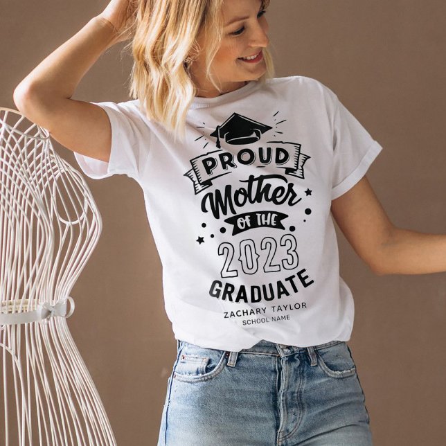 Proud Mor 2023 Student White T Shirt (Skapare uppladdad)