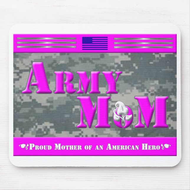 Proud Mor av en amerikansk Hero Gift Mouse Pad Musmatta (Framsidan)