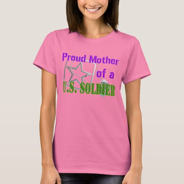 Proud Mor av en amerikansk soldat Tröja (Framsida)