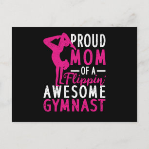Proud mor av galet gymnast Funny Gym Vykort