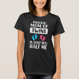 Proud Mor av twillingar, stolta mamma Premiu T Shirt