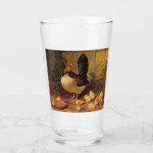 Proud Mor Hen och hennes Chickar (Baby Chickens)