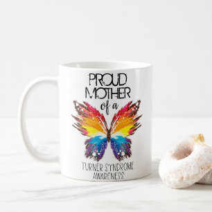 Proud mor i en Turner-syndrom av fjäril Kaffemugg