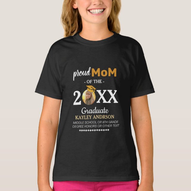 Proud mor i Mitten, 8:e Klass T Shirt (Framsida)