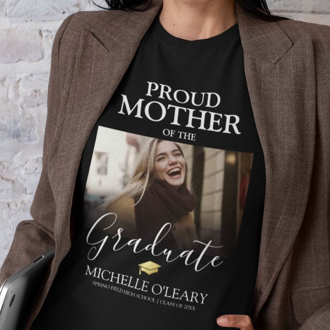 Proud Mor i Student Photo T-Shirt (Skapare uppladdad)