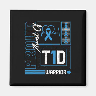 Proud Moster av T1D-kritiker Ribbon Diabetes Aware Magnet
