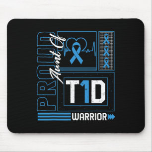 Proud Moster av T1d Warrior Ribbon Diabetes Awaren Musmatta