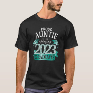 Proud Moster I 2023 Student School Färg Mint Black T Shirt