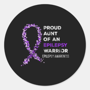 Proud Moster i en epilepsianfallare Epilepsiavärge Runt Klistermärke