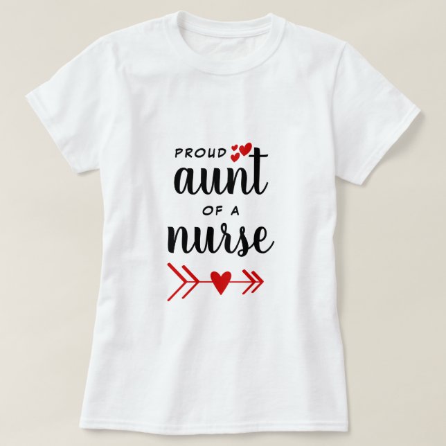 Proud Moster i Nurse T Shirt (Design framsida)