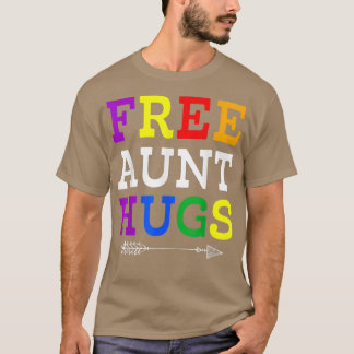 Proud Moster LGBTQ Free Moster Hugs Rainbow LGBT P T Shirt