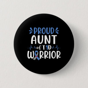 Proud Moster of T1d Warrior Diabetes Awareness Blu Knapp