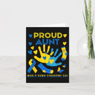 Proud Moster T21 World Down Syndrome Awareness Day Kort