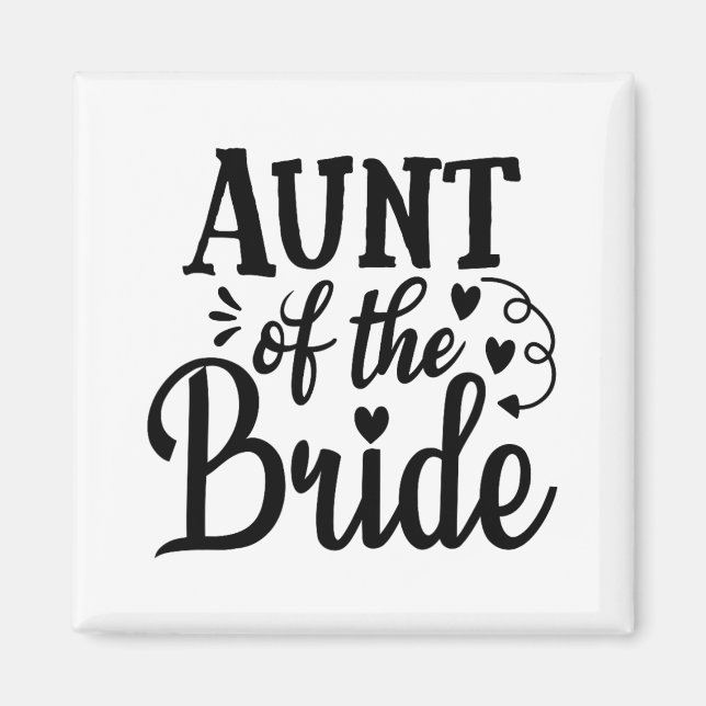 Proud Moster vid Bride Bröllop Bachelorette Marri Magnet (Framsidan)