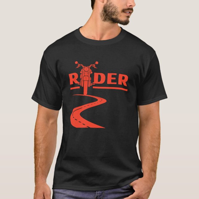 Proud Motorcycle Rider T Shirt (Framsida)