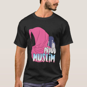 Proud Muslim Islam Islamic Women Mosque Hijab Alla T Shirt