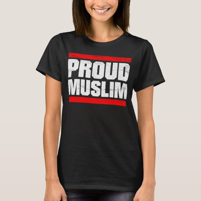 Proud Muslim Muslima Arabic Culture Quran Sura Isl T Shirt (Framsida)