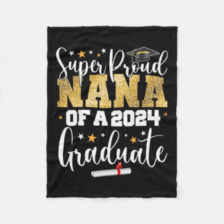 Proud Nana 2024 Student Senior Studenten College Fleecefilt