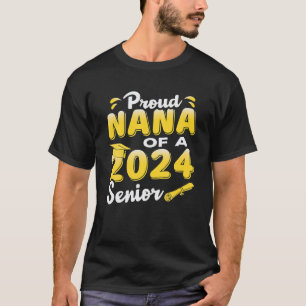 Proud Nana av 2024 års ledande Studenten T Shirt