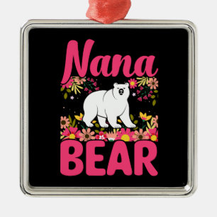 Proud Nana Bear Julgransprydnad Metall