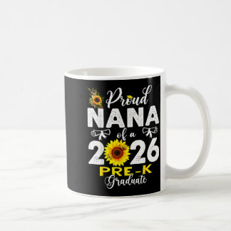 Proud nana of 2026 pre-k graduate mothers day kaffemugg