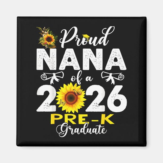 Proud nana of 2026 pre-k graduate mothers day magnet (Framsidan)