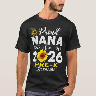 Proud nana of 2026 pre-k graduate mothers day t shirt