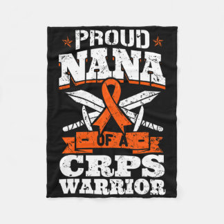 Proud Nana of a Crps Warrior Rsd Awareness Ribbon Fleecefilt