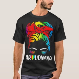 Proud Nana Pride LGBT Flagga Gay Lesbisk Matching  T Shirt