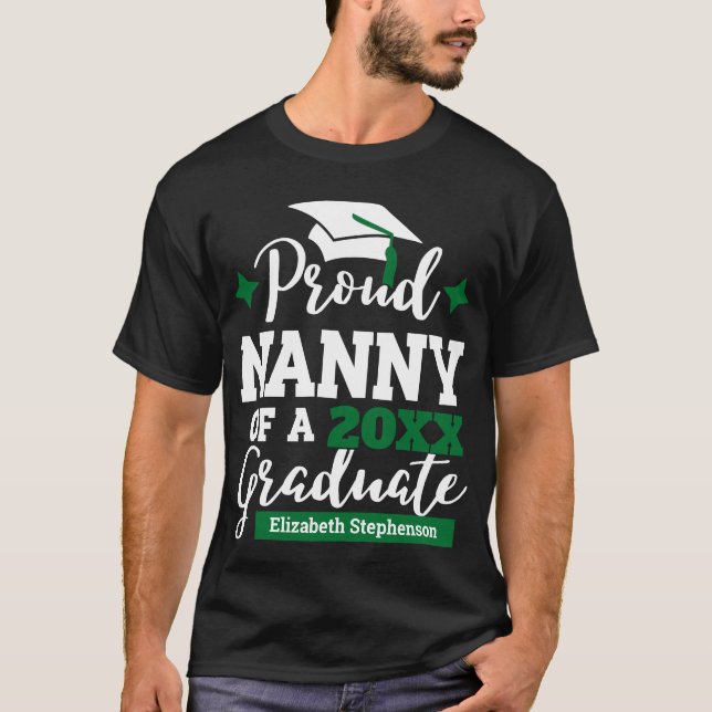 Proud Nanny från 2023 års matchning av familjen st T Shirt (Framsida)