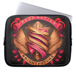 Proud Nation Bright Future Electronics Bag Laptop Fodral