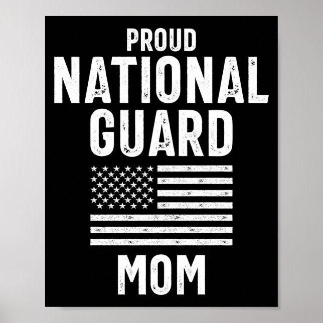 Proud national guard mom memorial day gift  poster (Framsidan)