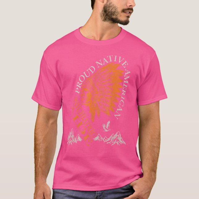 Proud Native American Job Psychimic Aide T Shirt (Framsida)