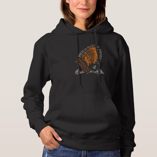 Proud Native American Job Resident Assistant   T Shirt (Framsida)