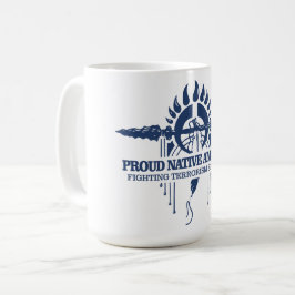 Proud Native American (kamp mot terrorism) Kaffemugg
