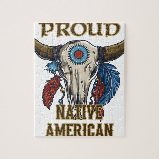 Proud Native American Pussel (Vertikal)