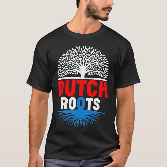  Proud Native Dutch Netherland Flag Dutch Roots Tr T Shirt (Framsida)