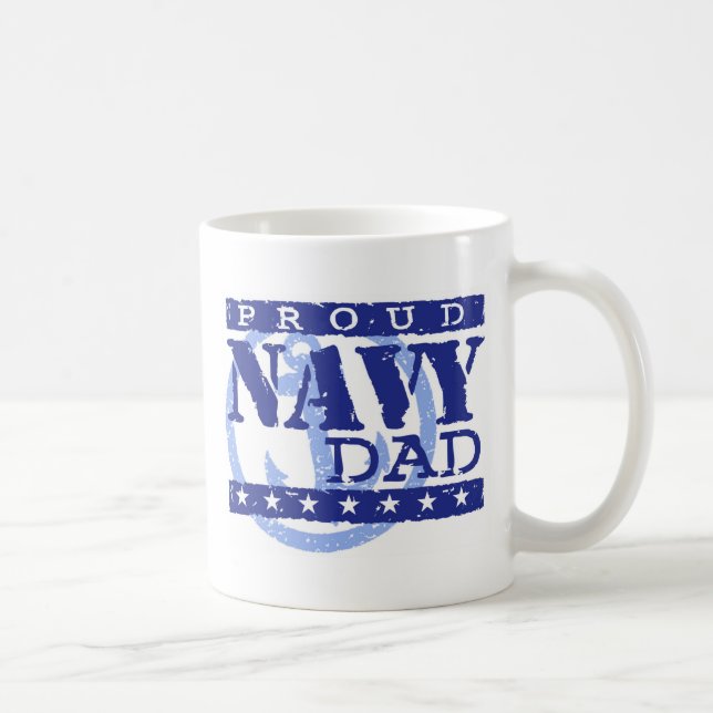 Proud Navy Pappa Kaffemugg (Höger)