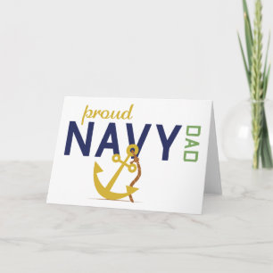 Proud Navy Pappa Kort