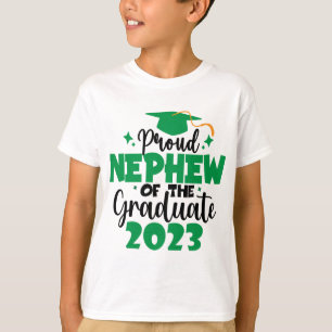 Proud NEPHEW för en Grönt i Roligten Student 2023 T Shirt