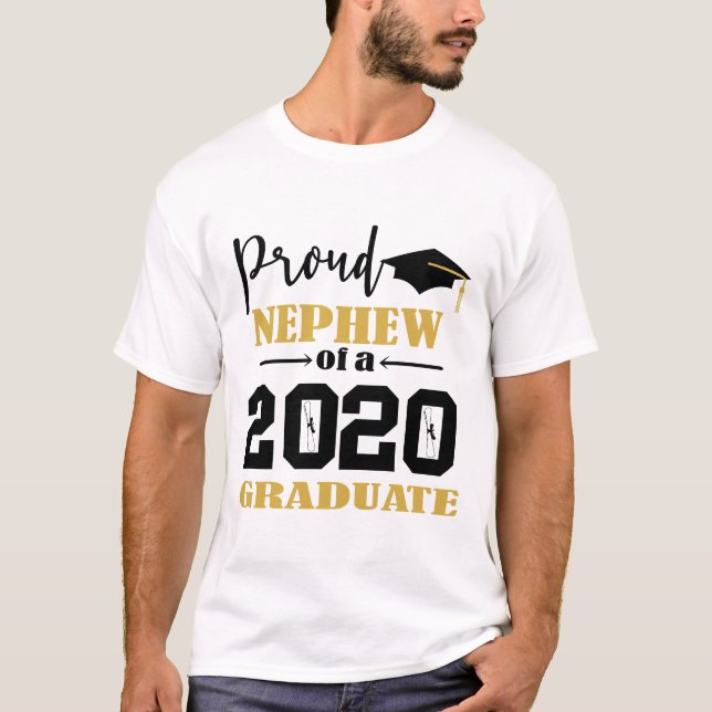Proud Nephew från 2020 Student T Shirt (Framsida)