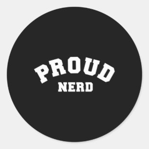 Proud Nerd Runt Klistermärke