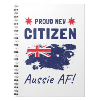 Proud New Australian Citizen, Medborgarskapsceremo Anteckningsbok