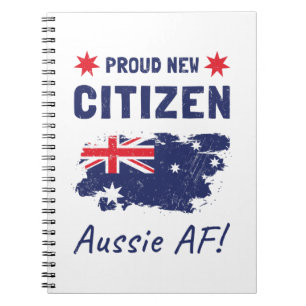 Proud New Australian Citizen, medborgarskapspremie Anteckningsbok