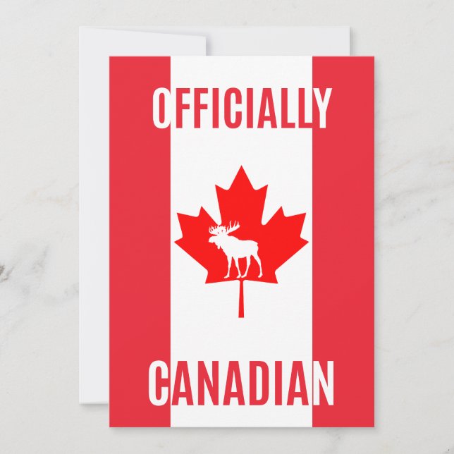 Proud New Canadian Citizen Card – Patriotic Gift Tack Kort (Framsida)