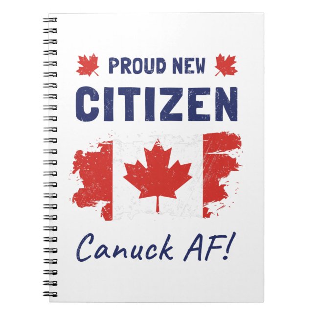 Proud New Canadian Citizen, Citizens Ceremony Anteckningsbok (Framsidan)