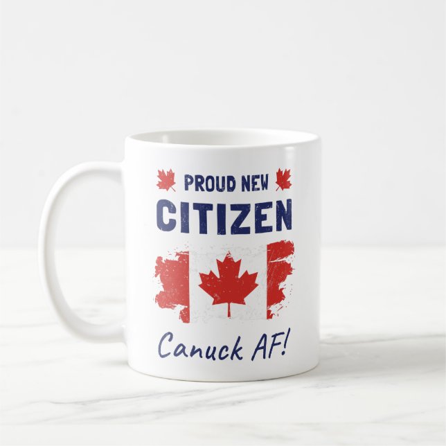 Proud New Canadian Citizen, Citizens Ceremony Kaffemugg (Vänster)