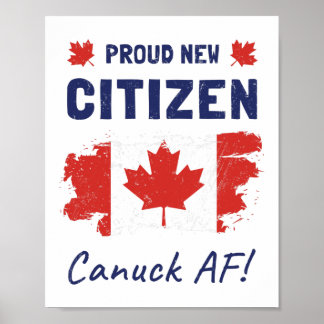 Proud New Canadian Citizen, Citizens Ceremony Poster