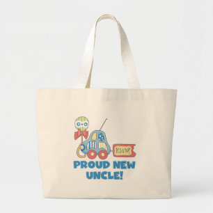 Proud New farbror Det är en Boy Tshirts och presen Jumbo Tygkasse